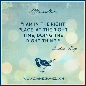 affirmation right place