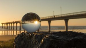 crystal ball bridge sunrise